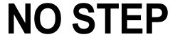 『NO STEP』ステッカー （黒）