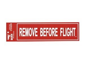 『Remove Before Flight』 バンパーステッカー