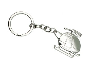 【Silver Helicopter Key Chain】 シルバー ヘリコプター キーホルダー 飛行機