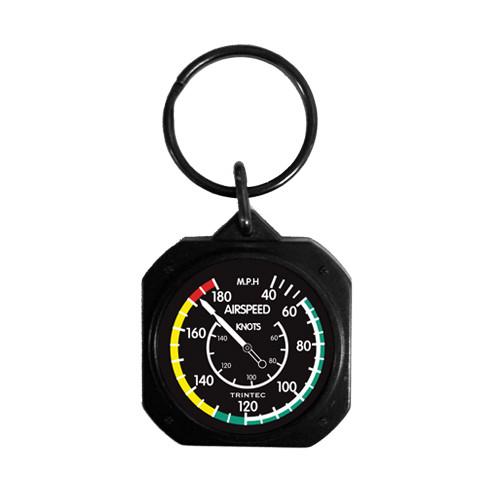 【Trintec Classic Airspeed Keychain】 航空計器 速度計 キーホルダー KC61