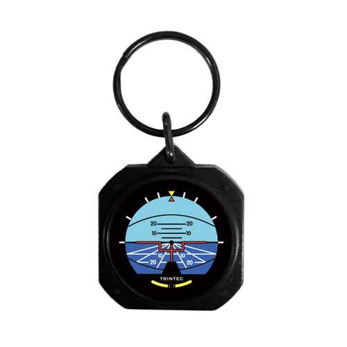 【Trintec Classic Artificial Horizon Keychain】 航空計器 キーホルダー KC63