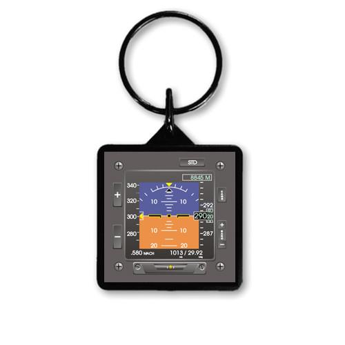 【Trintec Square EFIS Keychain】 航空計器 キーホルダー KC-HOR