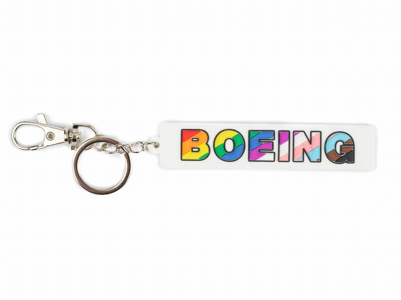 【Boeing 2022 Pride Collection】 ボーイング レインボーフラッグ カラー キーホルダー