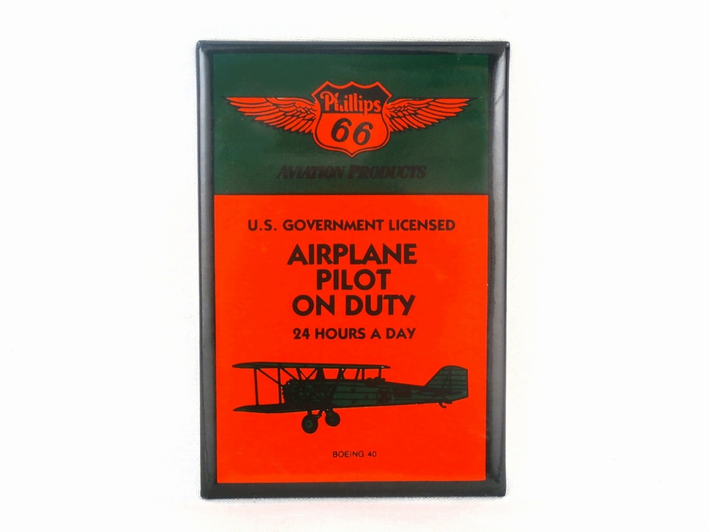 AIRPLANE PILOT ON DUTY 飛行機 マグネット