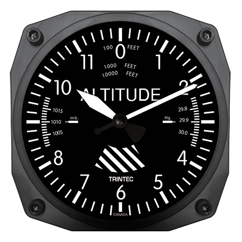 【Trintec Altimeter Clock】 航空計器 高度計 掛け時計 9060