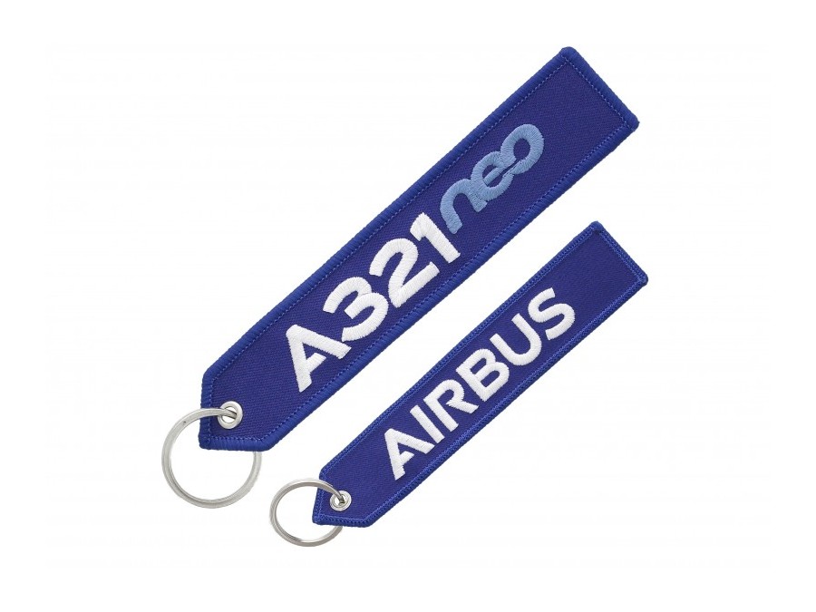 【A321neo/AIRBUS】 エアバス 刺繍 キーリング