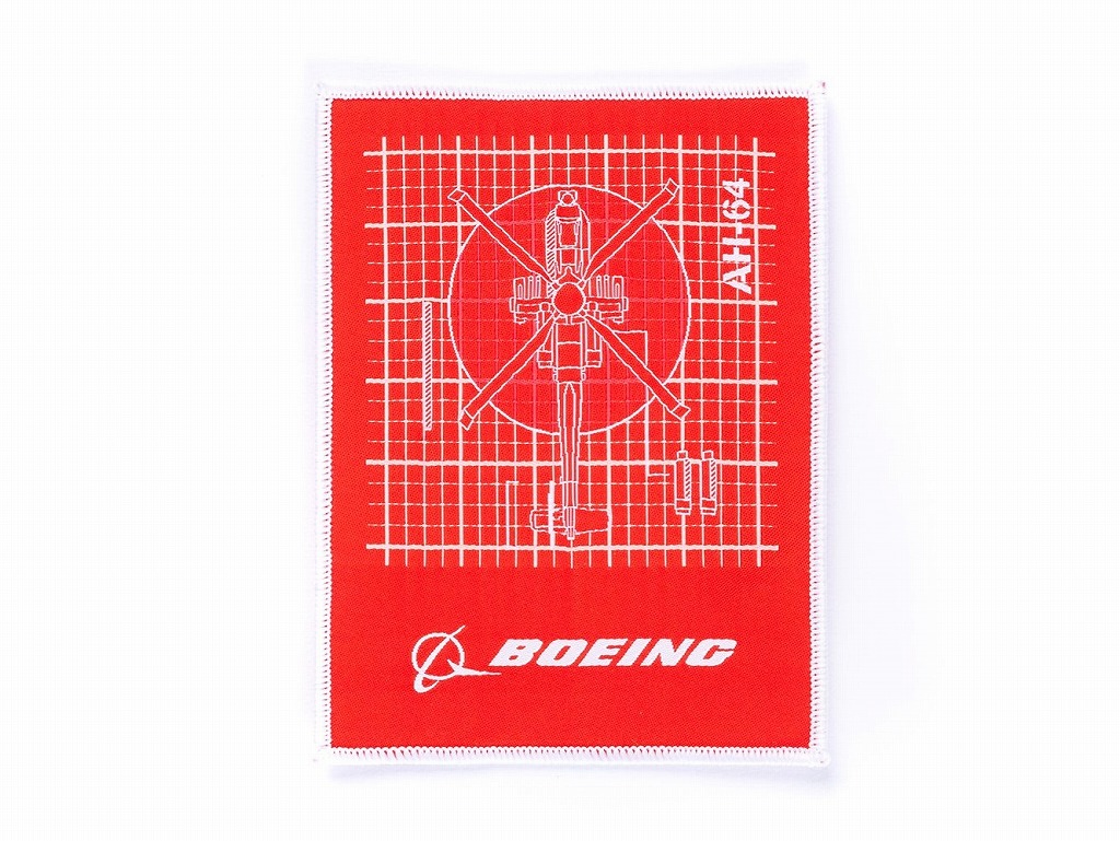 【Boeing AH-64 Apache Aero Graphic Patch】 ボーイング 刺繍 ワッペン パッチ