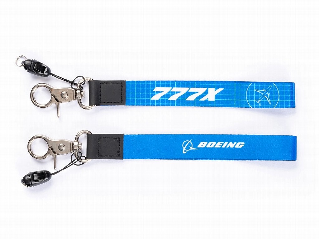 【Boeing 777X Aero Graphic Keychain】 ボーイング キーホルダー ストラップ