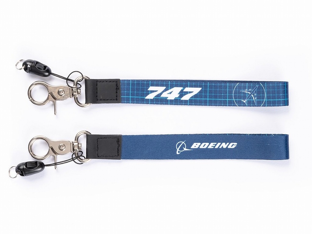 【Boeing 747 Aero Graphic Keychain】 ボーイング キーホルダー ストラップ