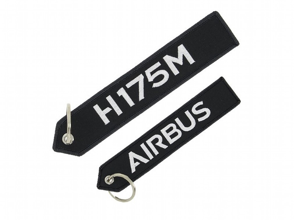 【H175M/AIRBUS】 エアバス 刺繍 キーリング