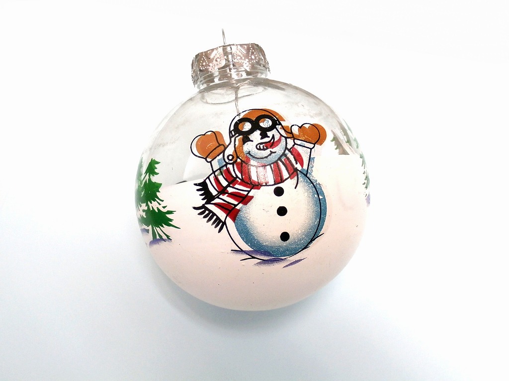飛行機 雪だるま クリスマス オーナメント