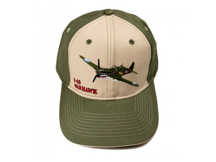 【P-40 Warhawk Embroidered Hat】 刺繍 キャップ