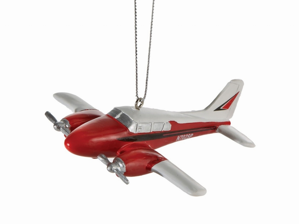 【Piper Aztec Crhistmas Ornament】 パイパー 飛行機 オーナメント