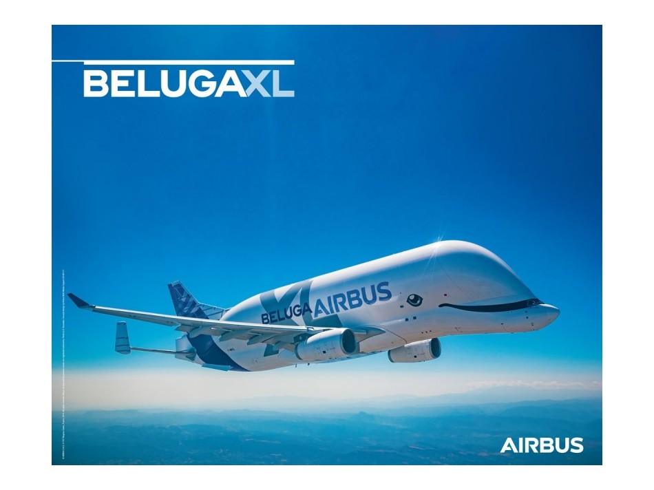 【AIRBUS】 エアバス BELUGA XL 飛行機 ポスター