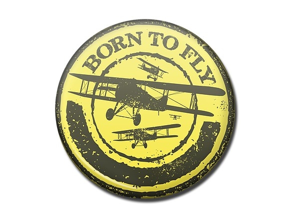 BORN TO FLY 飛行機 マグネット