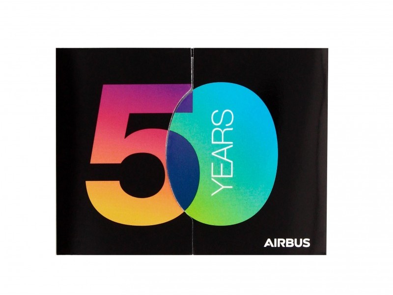 【Airbus 50 years Limited Edition】 エアバス 50周年限定 メモ ふせん