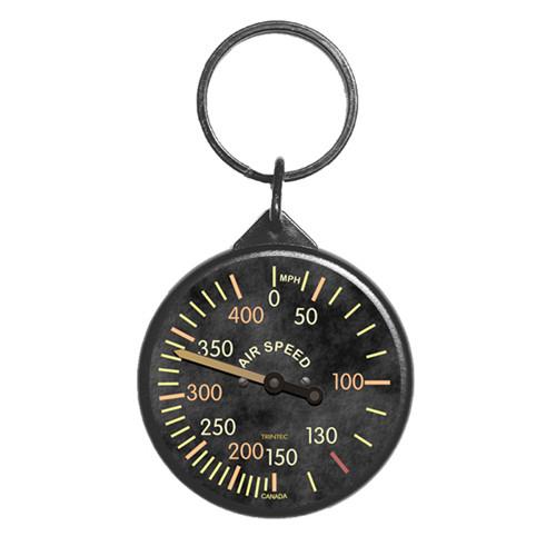 【Trintec Vintage Airspeed Keychain】 航空計器 速度計 キーホルダー KCRV61