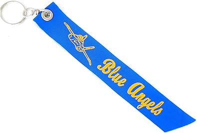 『Blue Angels』 (リボンタイプ/青)　キーチェーン