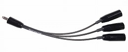 PA-90H Triple Helicopter/Military Headset Adapter
