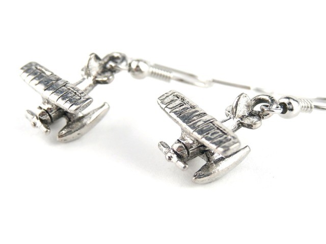 【Seaplane Earrings】 シープレーン シルバー ピアス