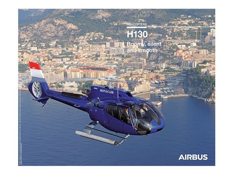 【AIRBUS】 エアバス H130 ヘリコプター ポスター