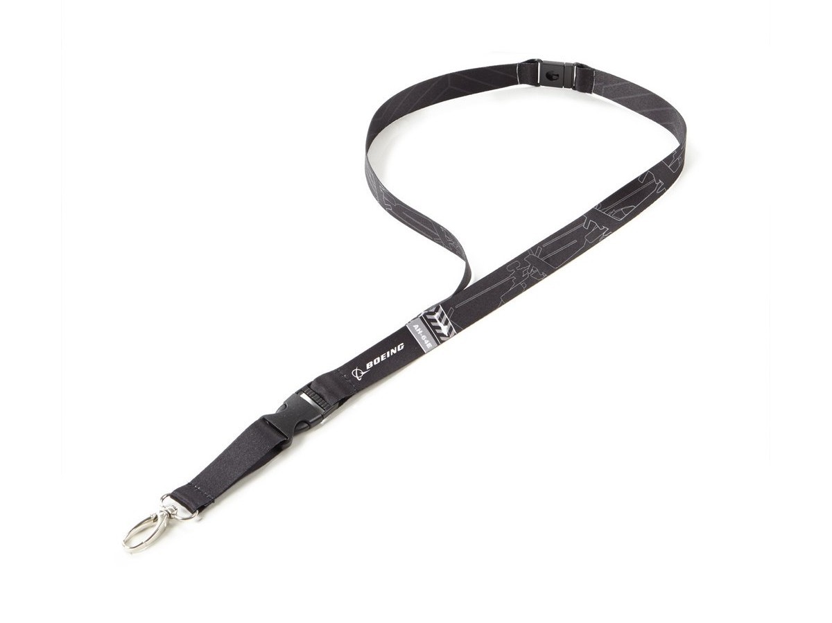 【Boeing AH-64E Tech Print Lanyard】 ボーイング アパッチ ネックストラップ