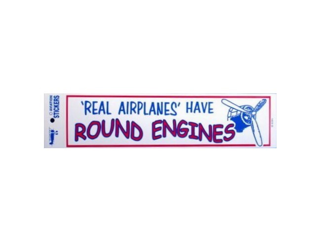 『Round Engines』 バンパーステッカー