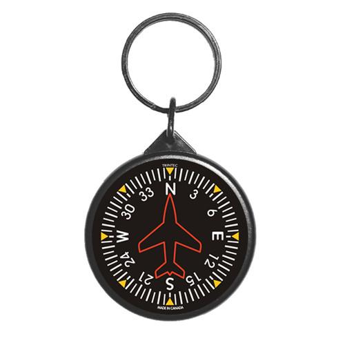【Trintec Classic Gyro Round Keychain】 航空計器 キーホルダー KCR62
