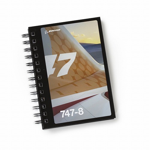 【Boeing 747-8 Image Spiral Notebook】 ボーイング ７４７－８ ノートブック