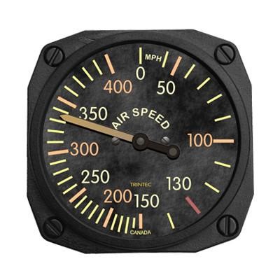 【Trintec Vintage Airspeed Magnet】 航空計器 速度計 マグネット FMV61