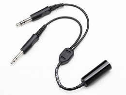 PA-92.5 .206'' Single Plug Headset to GA Adapter
