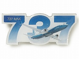 【BOEING】　ボーイング 737 MAX  スカイ ピン