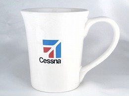 【CESSNA】 White Grossy Ceramic Mug セスナ マグカップ