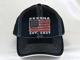 セスナ アメリカンフラッグ キャップ ネイビー
