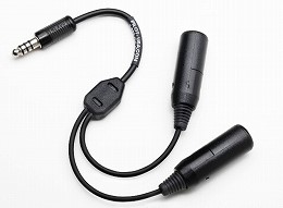PA-76 GA Headset to Helicopter Adapter