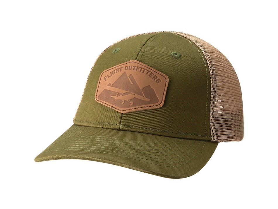 【Flight Outfitters】 Leather Patch Hat Bush Pilot 飛行機 キャップ 帽子