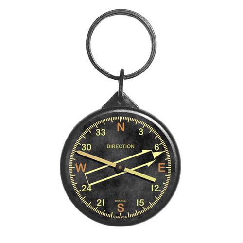【Trintec Vintage Directional Gyro Keychain】 航空計器 キーホルダー KCRV62
