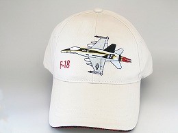 Ｆ－１８　ホーネット　刺繍キャップ