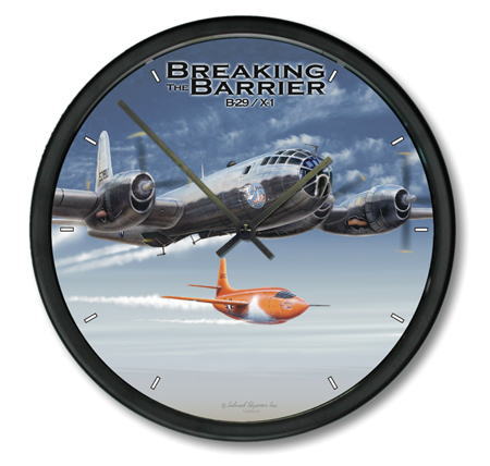 B-29 スーパーフォートレス 飛行機 壁掛時計 10"
