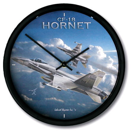 F-18 ホーネット (Hornet) 飛行機 壁掛時計 10"