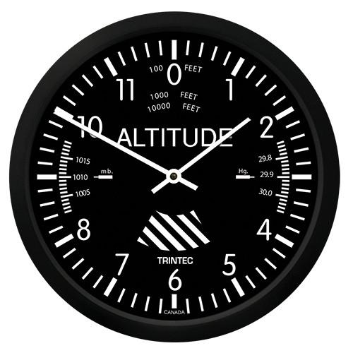 【Trintec Classic Altimeter Round Clock】 航空計器 高度計 掛け時計 9060