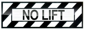 『NO LIFT』ステッカー