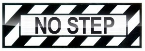 『NO STEP』ステッカー