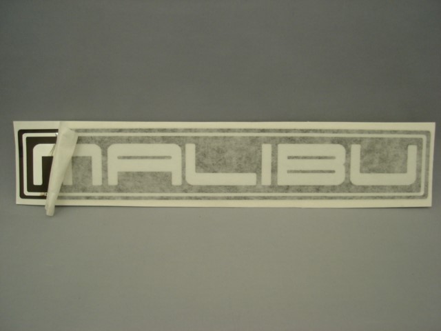 『MALIBU』（マリブ）DECAL　BLACK＆SILVER