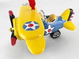 Biplane Ornament <飛行機 クリスマス オーナメント>