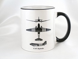C-47スカイトレイン　マグ（ブラックハンドル）