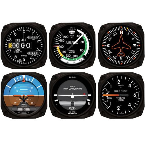 【Trintec Modern Coaster Set】 航空計器 コースター セット 9085