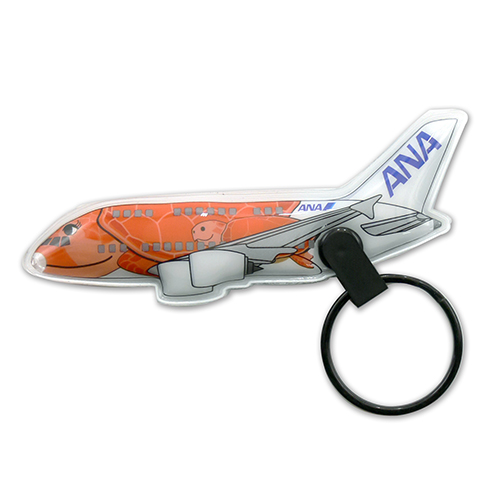 ＡＮＡ　フライングホヌ３号機ＬＥＤライトキーホルダー（オレンジ）