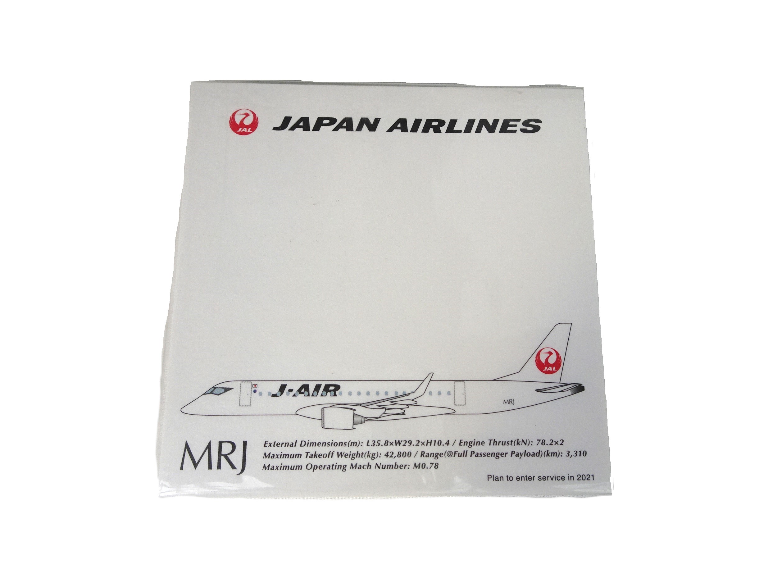 JAL　メモパッド　MRJ