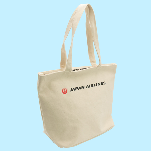 JALトートバッグ ファスナー付